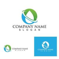 Water drop Logo Template vector