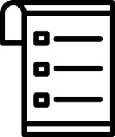 List Line Icon vector