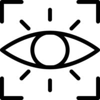 Eye Line Icon vector