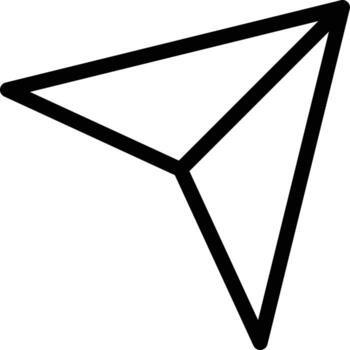 Send Line Icon vector