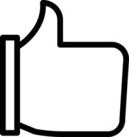 Like Line Icon vector