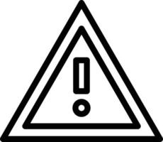 Warning Line Icon vector