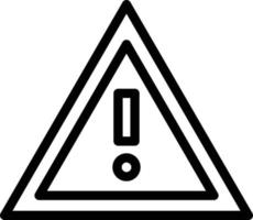 Warning Line Icon vector