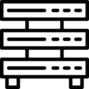 Server Line Icon vector