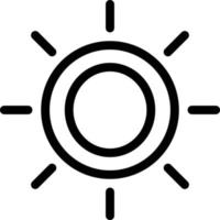Brightness Line Icon vector