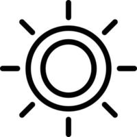 Brightness Line Icon vector