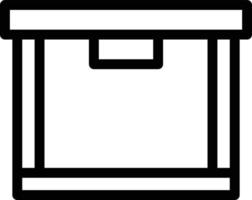 Box Line Icon vector