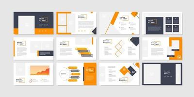 Minimal slides presentation background template. business presentation template. vector