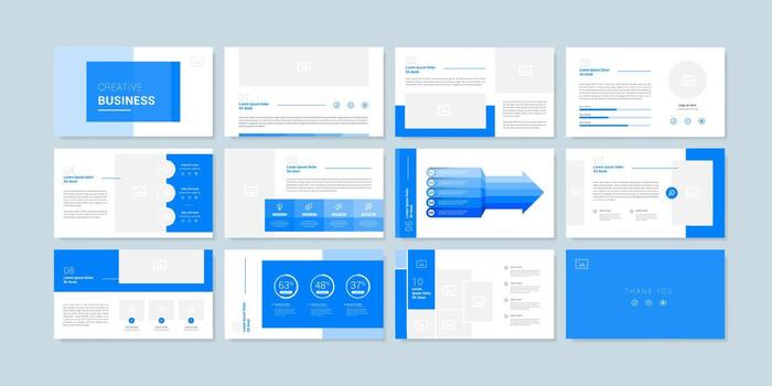 plantilla de fondo de presentación de diapositivas mínimas. plantilla de presentación de negocios. vector