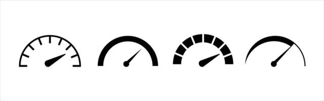 Speedometer illustrations in simplicity vector