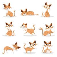 Set of animal with various activity for graphic design vector