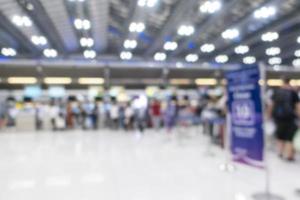 Blurry international airport background photo