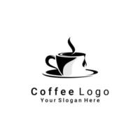 logotipo de café negro vector