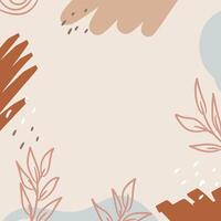 cute aesthetic abstract background pattern. colorful and cute geometric background for web banner, poster, vector illustration. Hand drawn various shapes and doodle objects.