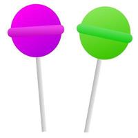Colorful Candy Lollipop vector