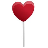 Heart Shape Lollipop vector