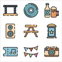 icono de fiesta musical vector