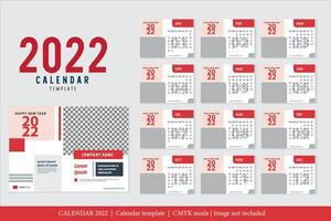 Calendar 2022 design, The year of the Tiger monthly cards templates, Set of 12 month vector