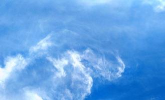 blue sky with cloud background. Overcast texture. Selective focus. Copy space. Mock up photo