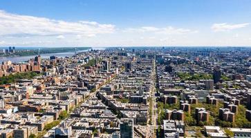 Aerial view of the lower Manhattan in New York, USA. photo