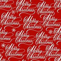 Merry Christmas lettering red paper backround. vector