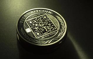 Titan Crypto currency coin photo