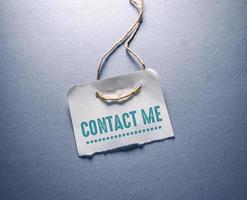 Contact us Business Concept idea photo