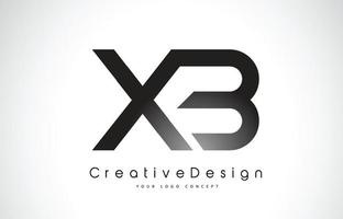 diseño del logotipo de la letra xb xb. icono creativo letras modernas vector logo.