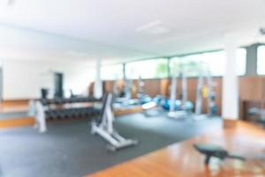 abstract blur fitness gym for background photo