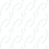 Vector seamless pattern. Light blue willow pattern on a white background. Vector drawn isolated.