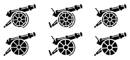 cannon artillery logo design vector icon,Museum  cannon symbol stock vector