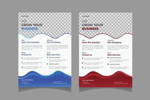 Business flyer design template vector