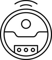 Robotic Vaccum Icon Style vector