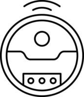 Robotic Vaccum Icon Style vector