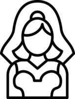 Bride Icon Style vector