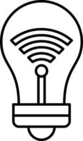 Smart Bulb Icon Style vector