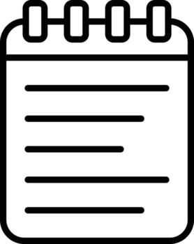 Notebook Icon Style vector