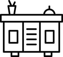 Counter Desk Icon Style vector