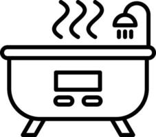 Hot Tub Icon Style vector