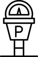 Parking Meter Icon Style vector