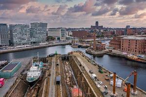 Edmund Gardner ship in dry dock in Liverpool, England photo