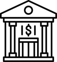 Bank Icon Style vector