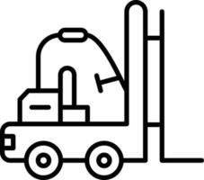 Forklift Icon Style vector