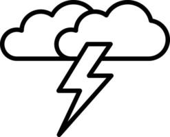 estilo de icono de tormenta vector