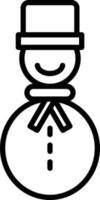 Snowman Icon Style vector