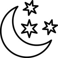 Night Icon Style vector