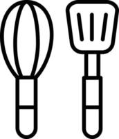 estilo de icono de utensilios de cocina vector