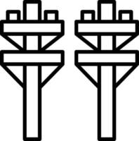 Electric Pole Icon Style vector