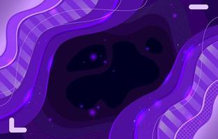 Abstract Purple Background with Wave Elements vector