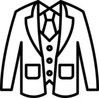 Wedding Men Suit Icon Style vector